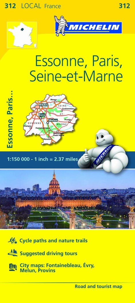 Mapa Local Essone, Paris, Seine-et-Marne, de Varios autores | portada del libro