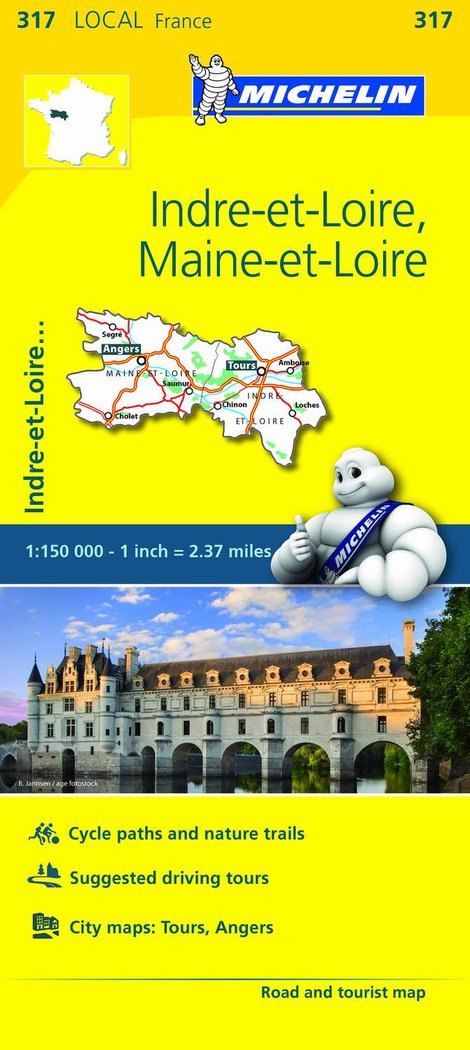 Mapa Local Indre-et-Loire, Maine-et-Loire, de Varios autores | portada del libro