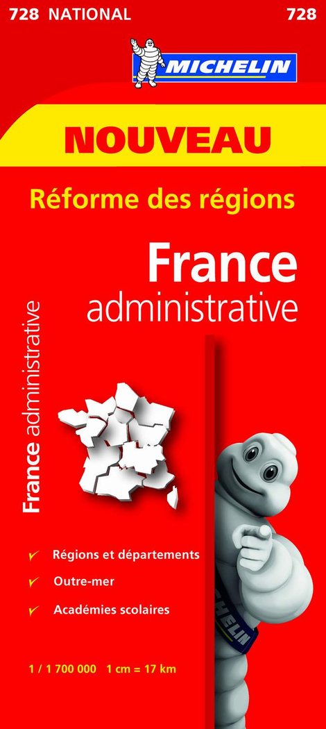 Mapa National Francia Administrativa, de Varios autores | portada del libro