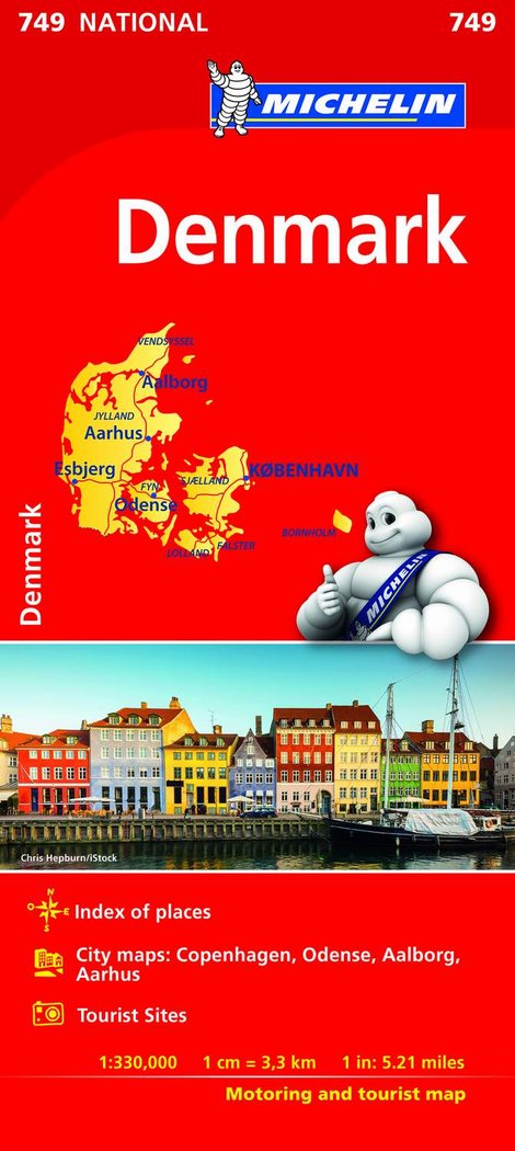 Mapa National DINAMARCA, de MICHELIN | portada del libro