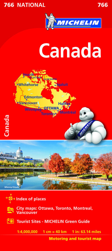 Mapa National CANADA, de MICHELIN | portada del libro