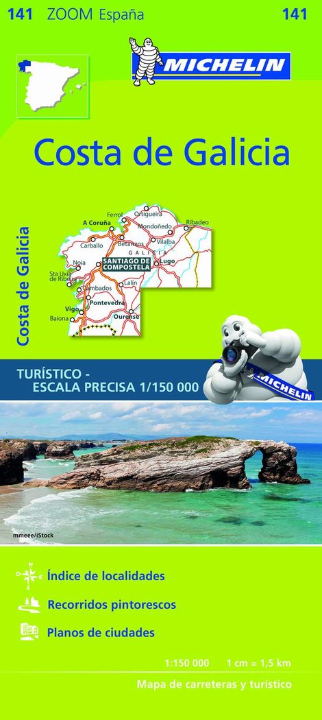 Mapa Zoom Costa de Galicia, de Varios autores | portada del libro