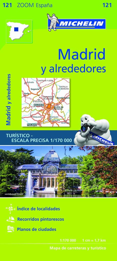 Mapa Zoom Madrid y alrededores, de Varios autores | portada del libro