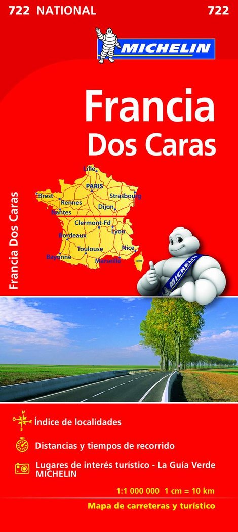 Mapa National Francia (doble cara), de Varios autores | portada del libro