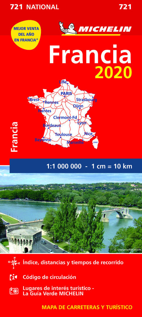 Mapa National Francia 2020, de Varios autores | portada del libro