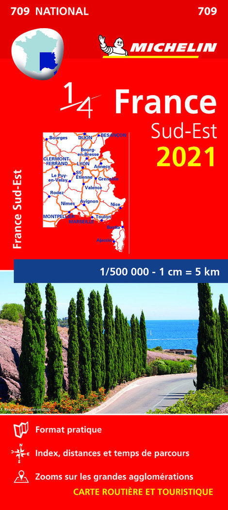 Mapa National Francia Sud-Est 2021, de Varios autores | portada del libro