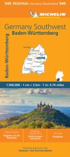 Germany Southwest - Michelin Regional Map 545, de Varios autores | portada del libro