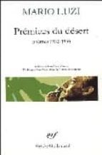 PREMICES DU DESERT, de MARIO LUZI | portada del libro