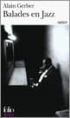BALADES EN JAZZ, de ALAIN GERBER | portada del libro