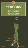 SILENCE DE LA MER, de VERCORS | portada del libro