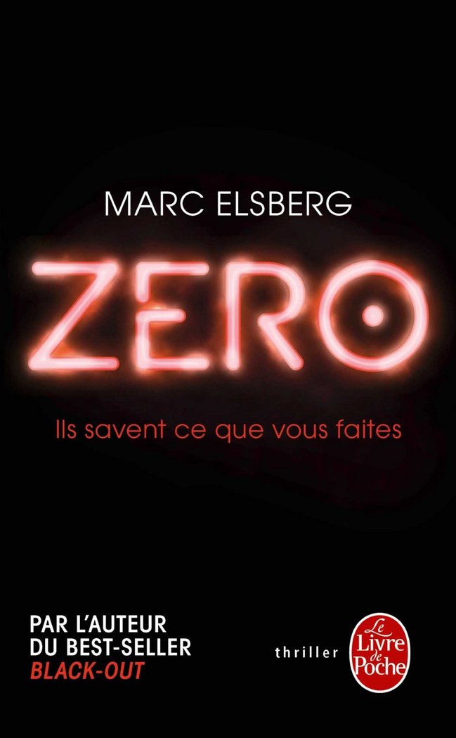 ZERO, de ELSBERG MARC | portada del libro