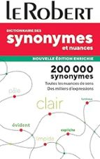 Dictionnaire de Synonymes, Nuances et Contraires poche, de Le Robert | portada del libro
