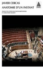 ANATOMIE DUN INSTANT, de Javier Cercas | portada del libro