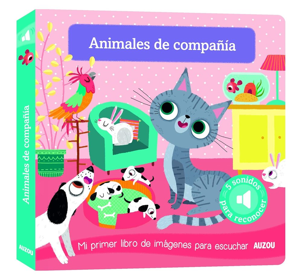 Libro de sonidos. Animales de compañía, de Notaert, Amandine | portada del libro