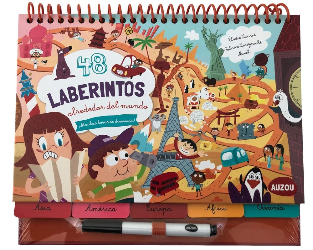 48 laberintos alrededor del mundo, de Lauret, Elodie | portada del libro
