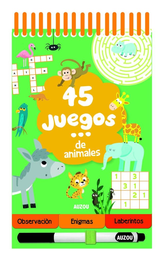 45 juegos... de animales, de Potard, Céline | portada del libro