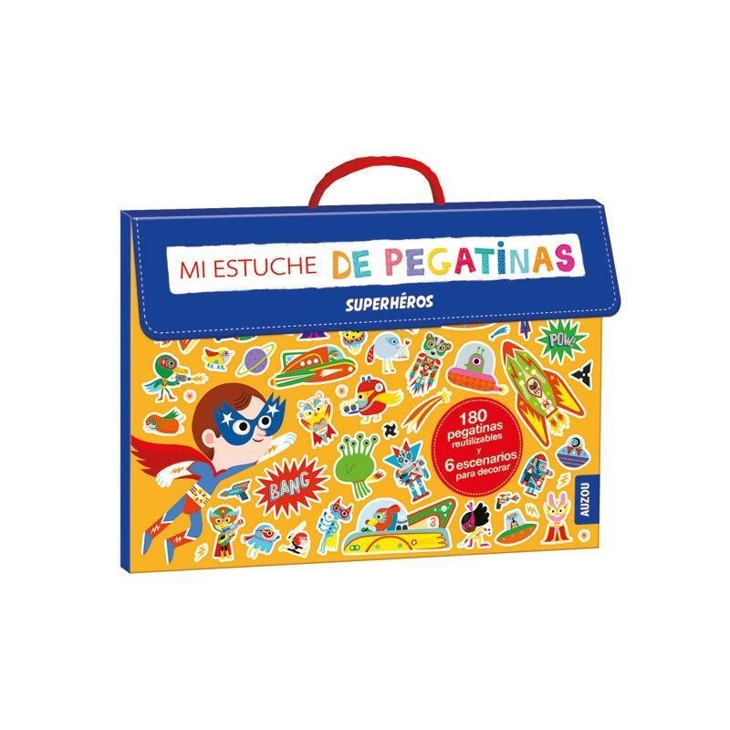 Mi estuche de pegatinas superheroes | portada del libro