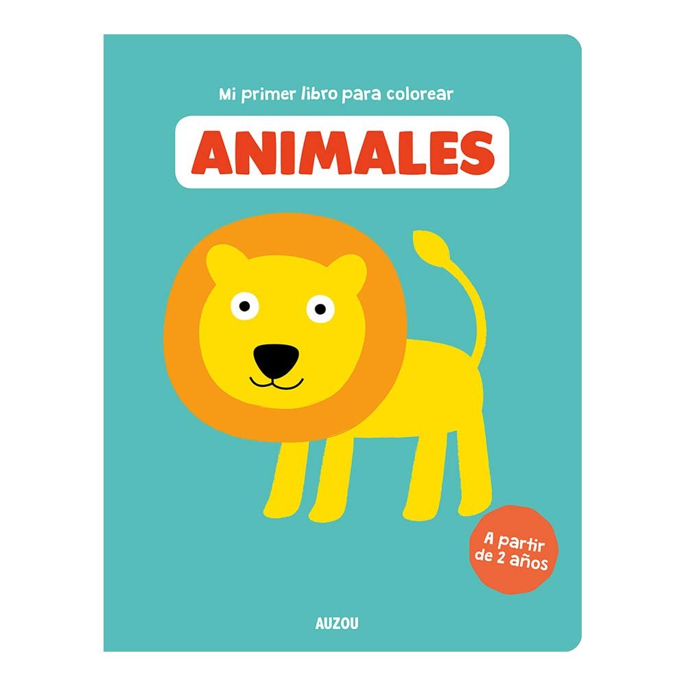 Mi primer libro para colorear, animales | portada del libro