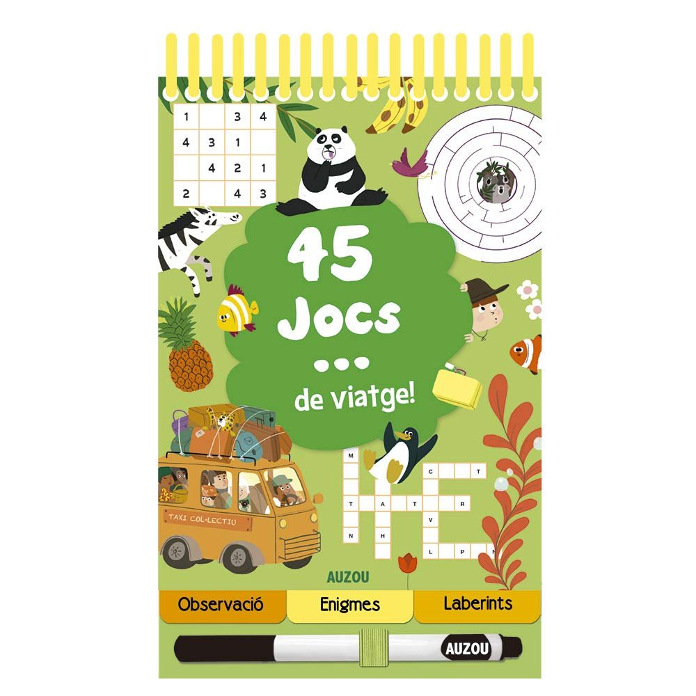 45 jocs de viatge!, de Potard, Céline | portada del libro