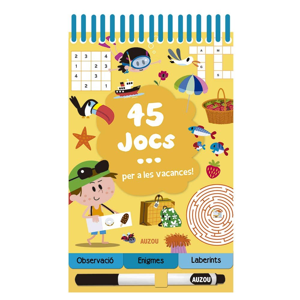 45 jocs per a les vacances!, de Potard, Céline | portada del libro
