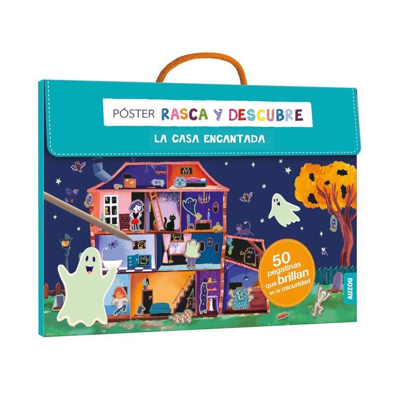 POSTER RASCA Y DESCUBRE LAS CASA ENCANTADA, de AA.VV. | portada del libro