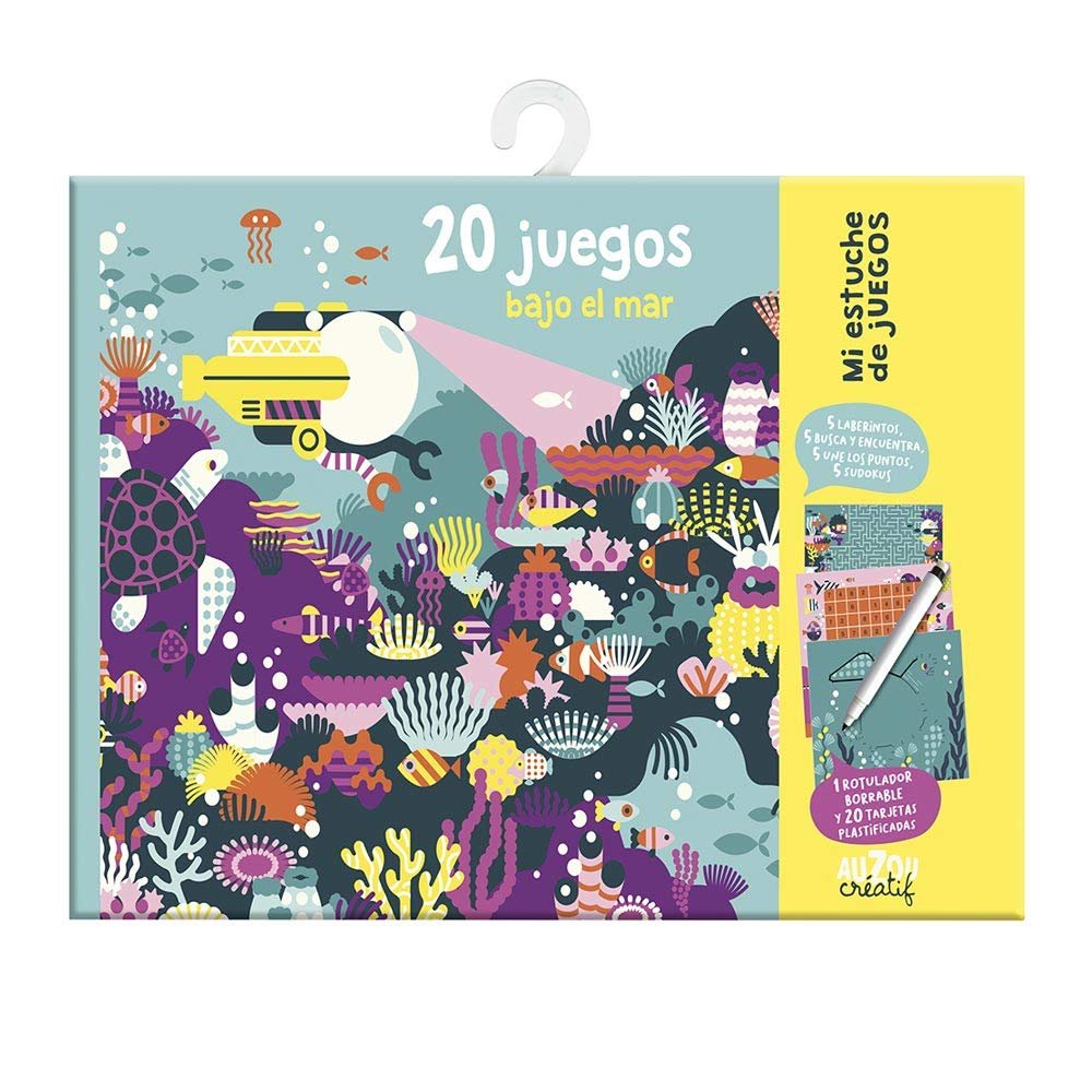 Mi estuche de juegos. 20 juegos bajo el mar, de Loulou & Tummie | portada del libro