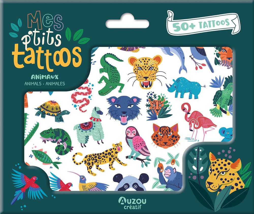 MIS PEQUEÑOS TATTOOS ANIMALES, de VVAA | portada del libro