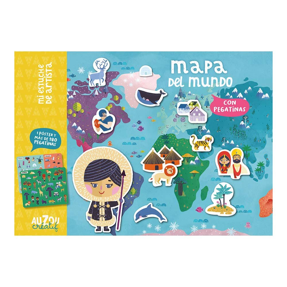 Estuche artista: Mapa del mundo., de Oreski, Antoana | portada del libro