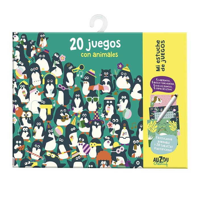 Mi estuche de juegos. 20 juegos con los animales, de Loulou & Tummie | portada del libro