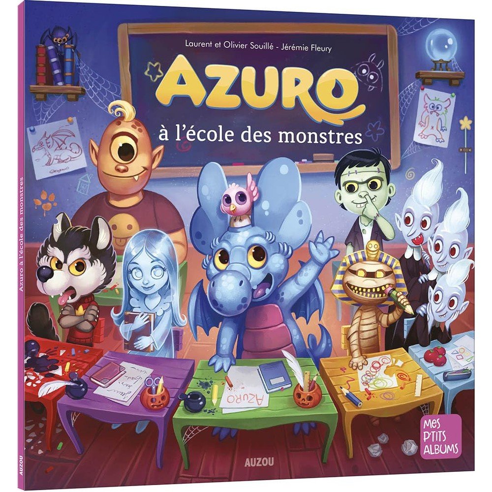 AZURO A L'ECOLE DES MONSTRES, de FLEURY JEREMIE | portada del libro