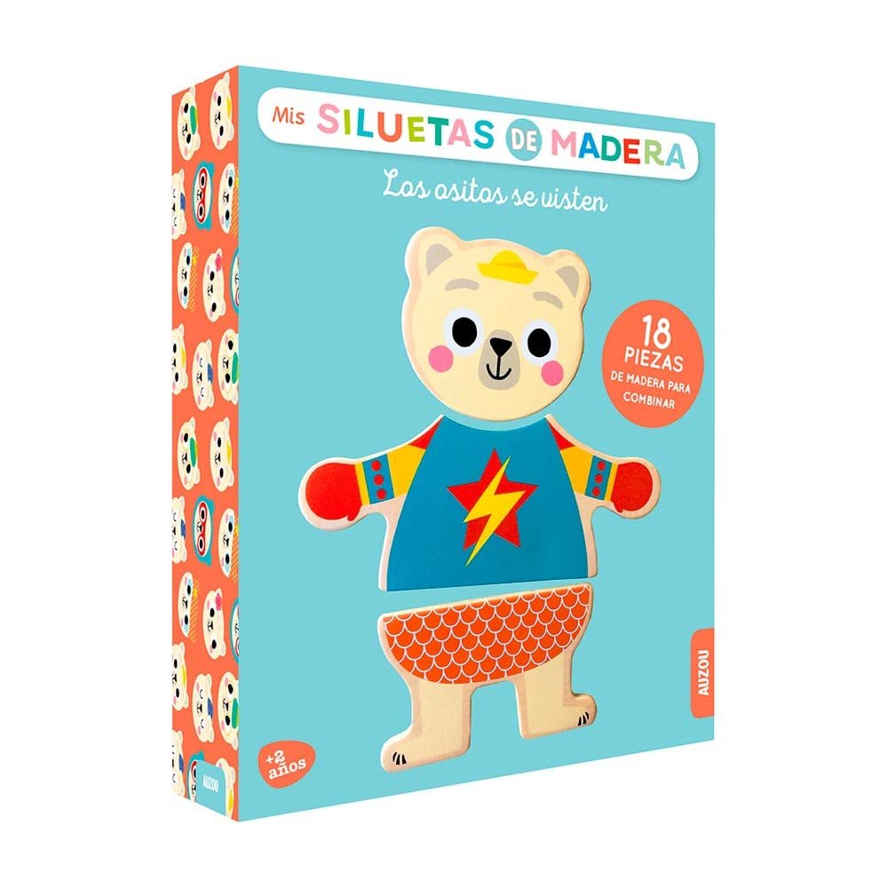 Mis siluetas de madera Los ositos se visten, de Jacque,Isabelle | portada del libro