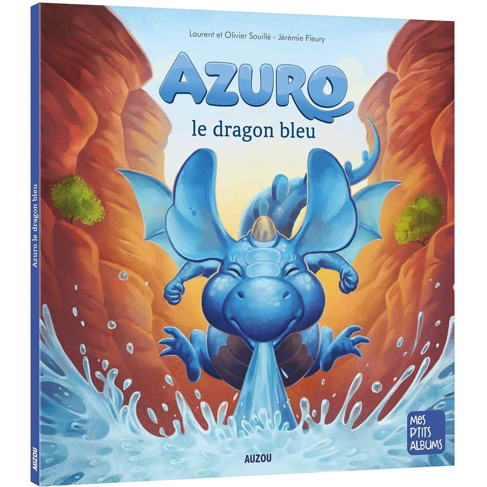 AZURO LE DRAGON BLEU, de FLEURY JEREMIE,SOUILLE LAURENT,SOUILLE O | portada del libro