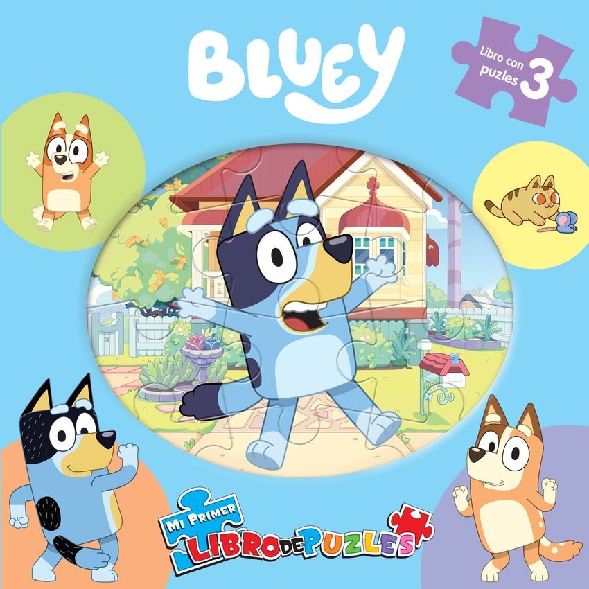 BLUEY (LIBRO+3 PUZLES), de AA.VV. | portada del libro