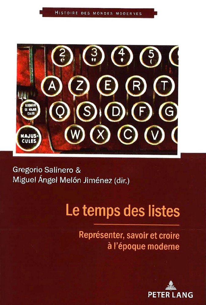 LE TEMPS DES LISTES | portada del libro