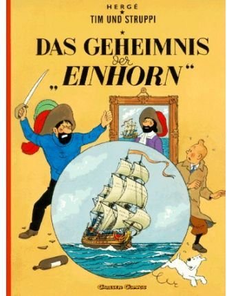Tim 10/Das Geheimnis der Einhorn (alemán), de HERGé | portada del libro