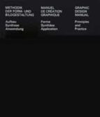 GRAPHIC DESIGN MANUAL, de ARMIN HOFMANN | portada del libro