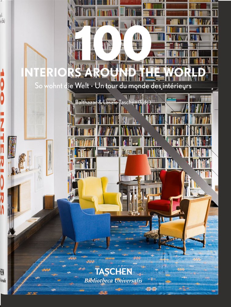 100 INTERIORS WORLD HC (AL/FR/IN), de Taschen, Angelika | portada del libro