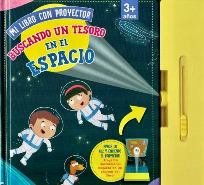 MI LIBRO CON PROYECTOR BUSCANDO UN TESORO EN EL ESPACIO | portada del libro
