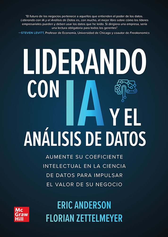 LIDEREANDO CON IA Y ANALISIS DE DATOS. PASTA RUSTICA, de ANDERSON | portada del libro