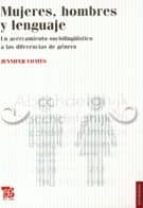 MUJERES HOMBRES Y LENGUAJE, de JENNIFER COATES | portada del libro
