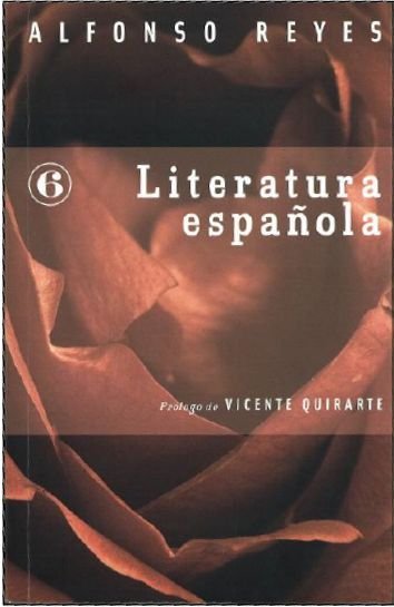 LITERATURA ESPAÑOLA, de REYES, ALFONSO | portada del libro