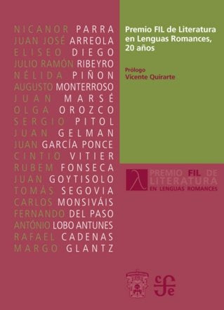 Premio FIL de Literatura en Lenguas Romances, 20 años | portada del libro
