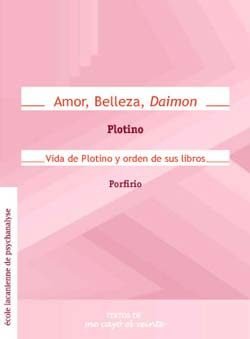 AMOR, BELLEZA, DAIMON, de PLOTINO | portada del libro