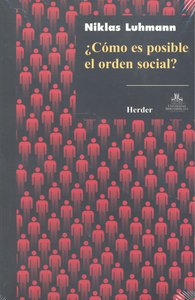 ¿Cómo es posible el orden social?, de Luhmann, Niklas | portada del libro