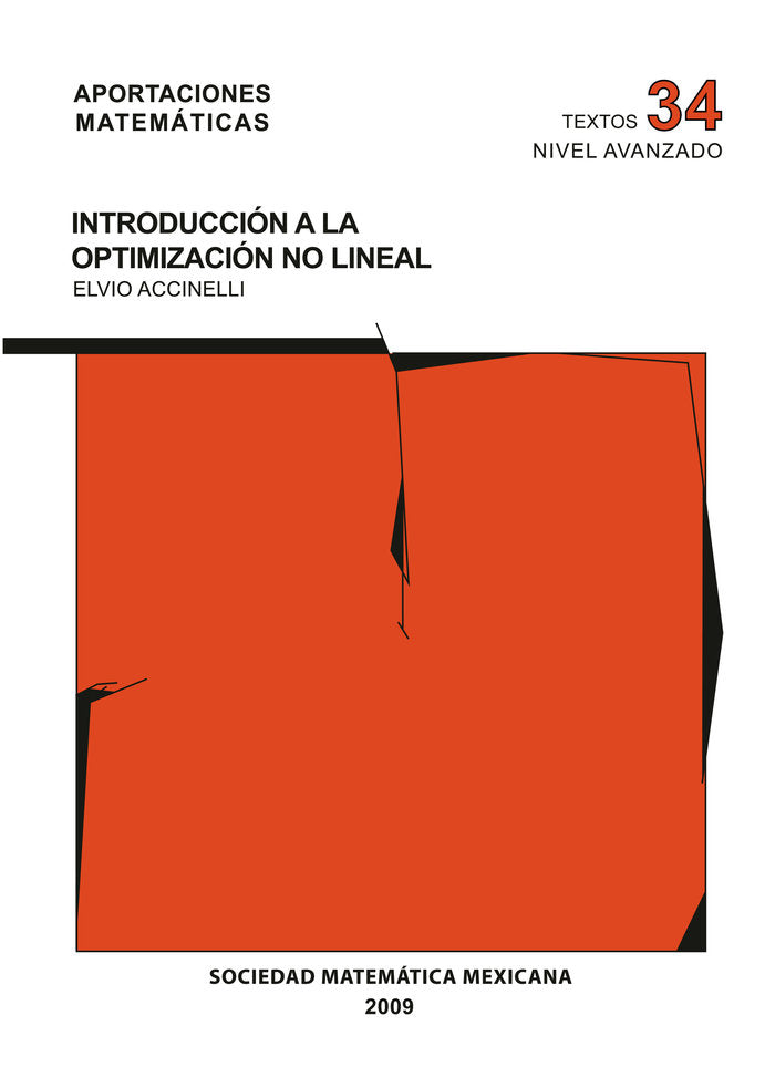 Introducción a la optimización no lineal, de Accinelli, Elvio | portada del libro