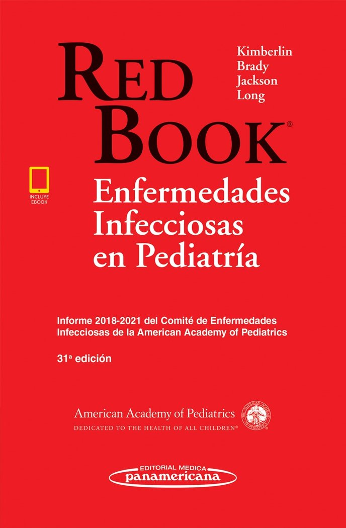 Red Book: Enfermedades Infecciosas en Pediatría 31ª, de AAP American Academy of Pediatrics | portada del libro