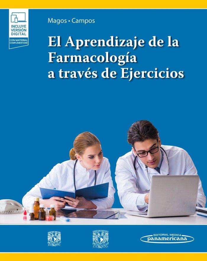 EL APRENDIZAJE DE LA FARMACOLOGIA A TRAVES DE EJERCICIOS, de MAGOS | portada del libro
