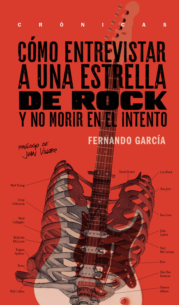 CóMO ENTREVISTAR A UNA ESTRELLA DE ROCK, de FERNANDO GARCíA | portada del libro