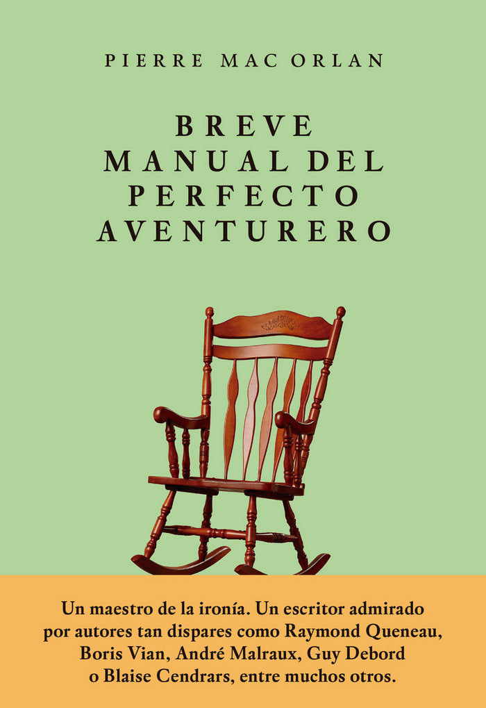 BREVE MANUAL DEL PERFECTO AVENTURERO, de PIERRE MAC ORLAN | portada del libro