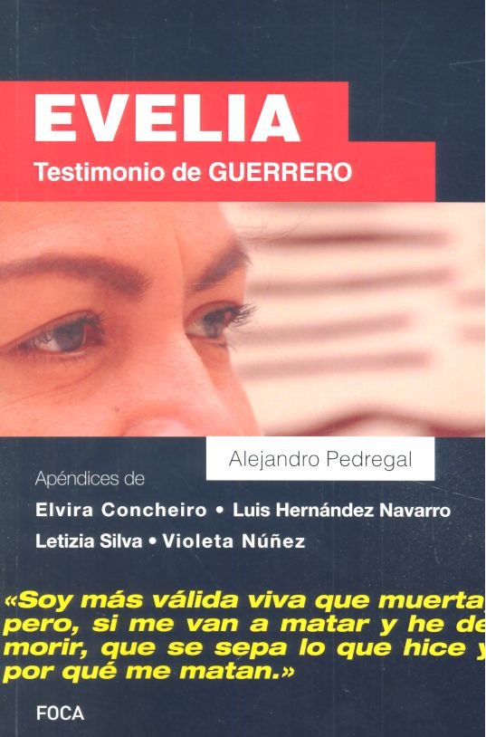 EVELIA TESTIMONIO DE GUERRERO, de PEDREGAL | portada del libro